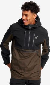 RevolutionRace Ulkoilutakki, Kuoritakki & Tuulitakki – Ruskea – Outdoor Anorak Miehet Mud, Koko:3XL