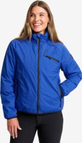 RevolutionRace Ulkoilutakki, Kuoritakki & Tuulitakki – Sininen – Flatter Insulated Jacket Naiset Surf the Web, Koko:M