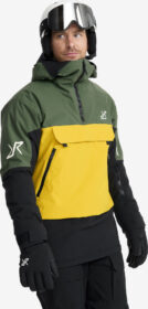 RevolutionRace Ulkoilutakki, Kuoritakki & Tuulitakki – Vihreä – AccXel 2L Insulated Ski Anorak Miehet Garden Topiary/Mango Mint, Koko:XL