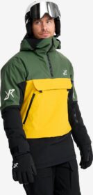RevolutionRace Ulkoilutakki, Kuoritakki & Tuulitakki – Vihreä – AccXel Insulated 2L Ski Anorak Miehet Garden Topiary/Mango Mint, Koko:3XL