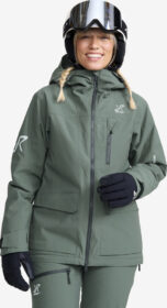 RevolutionRace Ulkoilutakki, Kuoritakki & Tuulitakki – Vihreä – AccXel Insulated 2L Ski Jacket Naiset Dusty Green, Koko:3XL