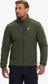 RevolutionRace Ulkoilutakki, Kuoritakki & Tuulitakki – Vihreä – Flex Stretch Down Jacket Miehet Forest Night, Koko:S