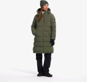 RevolutionRace Ulkoilutakki, Kuoritakki & Tuulitakki – Vihreä – Flexpedition Down Parka Naiset Grape Leaf, Koko:2XL
