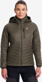 RevolutionRace Ulkoilutakki, Kuoritakki & Tuulitakki – Vihreä – Radical Insulate Jacket Naiset Grape Leaf/Forest Night, Koko:S