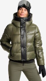 RevolutionRace Ulkoilutakki, Kuoritakki & Tuulitakki – Vihreä – Raise Puffer Ski Jacket Naiset Kambaba Green, Koko:2XL