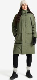 RevolutionRace Ulkoilutakki, Kuoritakki & Tuulitakki – Vihreä – Rhyme 2L Insulated Parka Naiset Thyme, Koko:XL