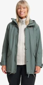 RevolutionRace Ulkoilutakki, Kuoritakki & Tuulitakki – Vihreä – Shalloon Jacket Naiset Balsam Green, Koko:M