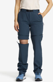 RevolutionRace Zip-off-housut – Sininen – Elevate Hiking Zip-off Pants Naiset Moonlit Ocean, Koko:XS