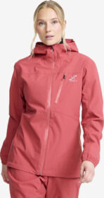 RevolutionRace > Takit > Sade- Ja Kuoritakit – Pinkki – Vector 2L Jacket Naiset Holly Berry, Koko:2XL
