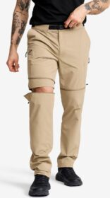 RevolutionRace Zip-off-housut – Beige – Elevate Hiking Zip-off Pants Miehet Khaki, Koko:2XL