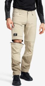 RevolutionRace Zip-off-housut – Beige – RVRC GP Pro Stretch Zip-Off Pants Miehet Aluminium/Brindle, Koko:2XL