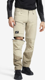 RevolutionRace Zip-off-housut – Beige – RVRC GP Pro Stretch Zip-Off Pants Miehet Aluminium/Brindle, Koko:XS