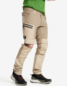 RevolutionRace Zip-off-housut – Beige – RVRC GP Pro Zip-off Pants Miehet Aluminium/Brindle, Koko:2XL