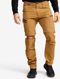 RevolutionRace Zip-off-housut – Beige – RVRC GP Pro Zip-off Pants Miehet Dijon, Koko:M