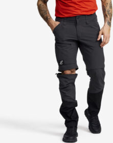 RevolutionRace Zip-off-housut – Harmaa – RVRC GP Pro Stretch Zip-Off Pants Miehet Anthracite/Black, Koko:M
