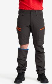 RevolutionRace Zip-off-housut – Harmaa – RVRC GP Pro Zip-off Pants Miehet Grey/Orange, Koko:M
