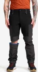 RevolutionRace Zip-off-housut – Musta – RVRC GP Pro Zip-off Pants Miehet Black, Koko:3XL
