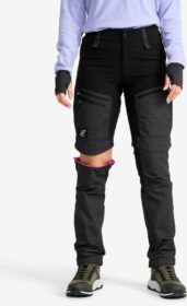 RevolutionRace Zip-off-housut – Musta – RVRC GP Pro Zip-off Pants Naiset Jetblack, Koko:M