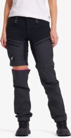 RevolutionRace Zip-off-housut – Musta – RVRC GP Pro Zip-off Pants Naiset Jetblack, Koko:S