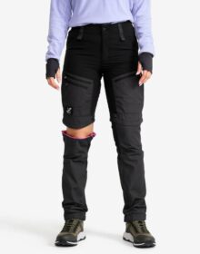 RevolutionRace Zip-off-housut – Musta – RVRC GP Pro Zip-off Pants Naiset Jetblack, Koko:XL