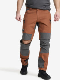 RevolutionRace Zip-off-housut – Oranssi – Nordwand Pro Zip-off Pants Miehet Dusty Orange/Magnet, Koko:S