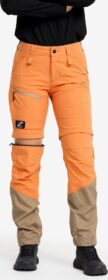 RevolutionRace Zip-off-housut – Oranssi – RVRC GP Pro Stretch Zip-off Pants Naiset Caramel/Brindle, Koko:S