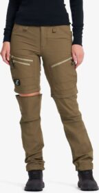 RevolutionRace Zip-off-housut – Ruskea – RVRC GP Pro Zip-off Pants Naiset Cub, Koko:L