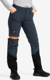 RevolutionRace Zip-off-housut – Sininen – RVRC GP Pro Stretch Zip-off Pants Naiset Blueberry/Black, Koko:XS
