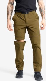 RevolutionRace Zip-off-housut – Vihreä – Elevate Hiking Zip-off Pants Miehet Dark Olive, Koko:L