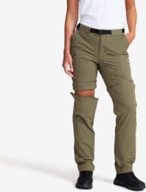 RevolutionRace Zip-off-housut – Vihreä – Elevate Hiking Zip-off Pants Naiset Kalamata, Koko:2XL