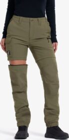 RevolutionRace Zip-off-housut – Vihreä – Nordwand Stretch Zip-off Pants Naiset Grape Leaf, Koko:M