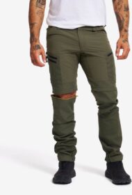 RevolutionRace Zip-off-housut – Vihreä – RVRC GP Pro Zip-off Pants Miehet Grape Leaf, Koko:2XL