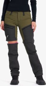 RevolutionRace Zip-off-housut – Vihreä – RVRC GP Pro Zip-off Pants Naiset Dark Olive, Koko:M