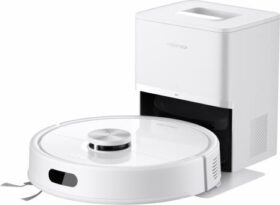 Roborock Q7 TF+ Pussiton Valkoinen Pyöreä Pölypussi 3 renkaita Lataus Purification