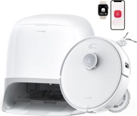 Roborock Qrevo Curv 5A1 Pussiton musta Valkoinen Pyöreä Pölypussi 0325 L 604 dB