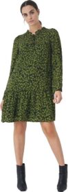 Salsa Jeans 125371 Floral Print With Collar Pitkähihainen Lyhyt Mekko