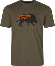 Seeland That Time T-shirt Pine Green Melange – M