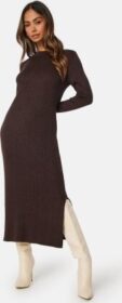 SELECTED FEMME Eloise LS Knit Dress Java Detail: Lurex L