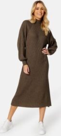 SELECTED FEMME Nappy LS Knit Dress Morel Detail:MELANGE M