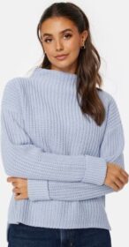 SELECTED FEMME Slfselma LS Knit Pullover Cashmere Blue XL