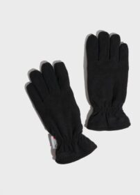 Selected Homme Slhatticus Fleece Gloves B Käsineet & Hanskat Black