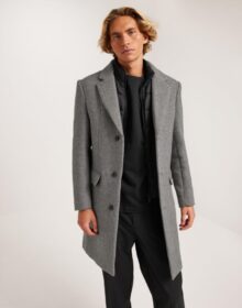 Selected Homme Slhjoseph Wool Coat Noos Miesten takit Light Grey Melange