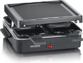 Severin Severin RG 2370 raclette-grilli mini 4 pannua Musta