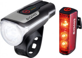 Sigma Sport Aura 80 USB K-Set Blaze RL – Polkupyörän lamppusarja black/grey