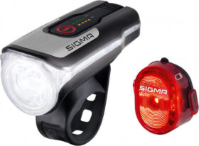 Sigma Sport Aura 80 USB K-Set Nugget II – Polkupyörän lamppusarja black/grey