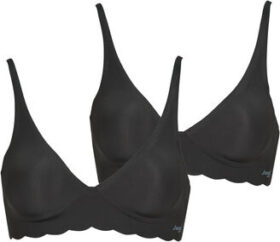 Sloggi Kolmiorintaliivit / Kaarituettomat rintaliivit Sloggi   ZERO Microfibre 2.0 Soft Bra PACK DE 2  EU S