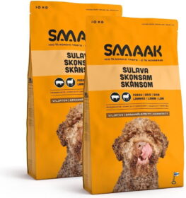 Smaak SMAAK viljaton possu-lammas aikuiselle koiralle 2×10 kg