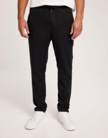 Solid SDTaiz PA Linen Pants Slacks True Black