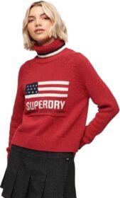 Superdry Americana Knit Korkeakauluksinen Neulepaita