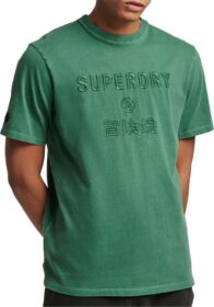 Superdry Code Cl Garment Dye Loose T-shirt Vihreä S Mies